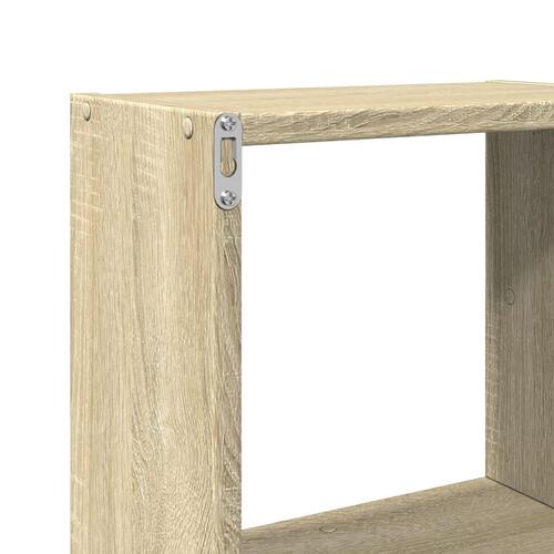 Vægskab 78x18x71 cm konstrueret træ sonoma-eg