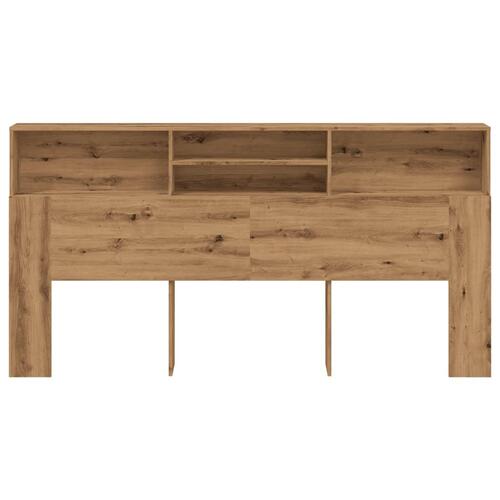 Sengegavl med opbevaring 102x29x143 cm konstrueret træ kunsttræ