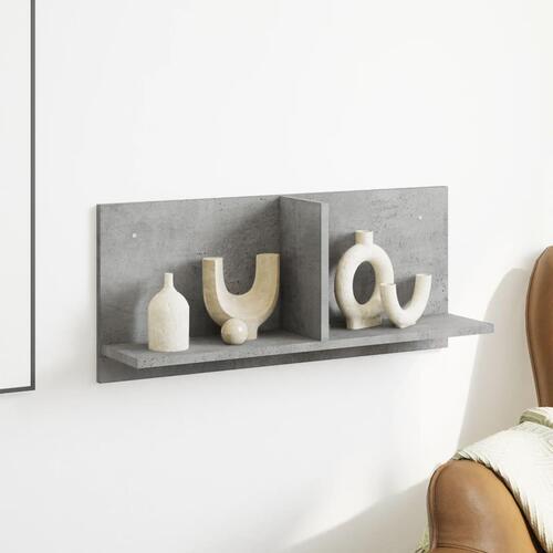 Vægskab 70x16,5x30 cm konstrueret træ betongrå