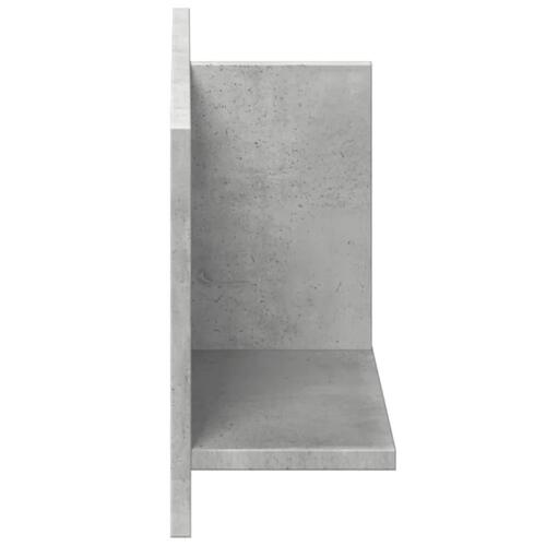 Vægskab 70x16,5x30 cm konstrueret træ betongrå