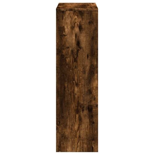 Bogreol/rumdeler 99x29x99cm 3 niveauer konstrueret træ røget eg