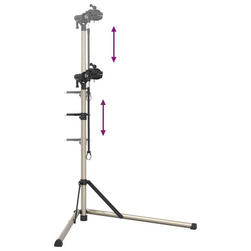 Reparationsstativ til cykler 102-160 cm foldbart aluminium
