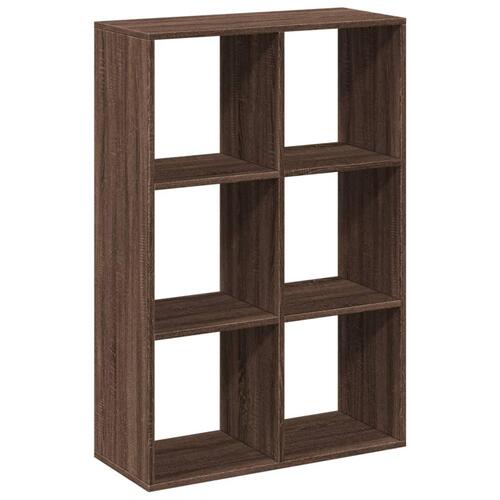 Bogreol/rumdeler 69,5x29x103,5 cm konstrueret træ brun egetræ