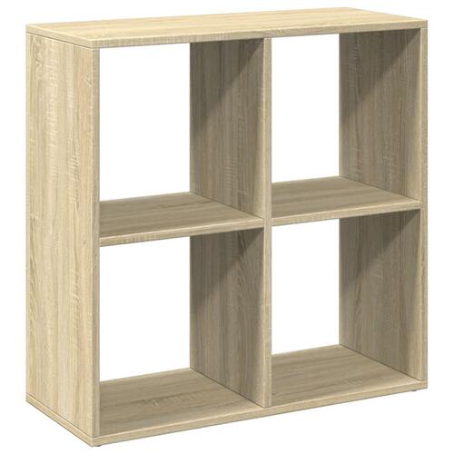 Bogreol/rumdeler 69,5x29x69,5 cm konstrueret træ sonoma-eg