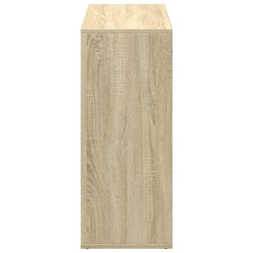 Bogreol/rumdeler 69,5x29x69,5 cm konstrueret træ sonoma-eg