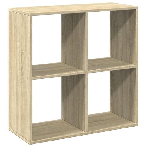 Bogreol/rumdeler 69,5x29x69,5 cm konstrueret træ sonoma-eg