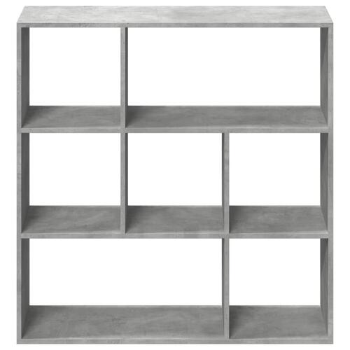 Bogreol/rumdeler 102x29x103,5 cm konstrueret træ betongrå