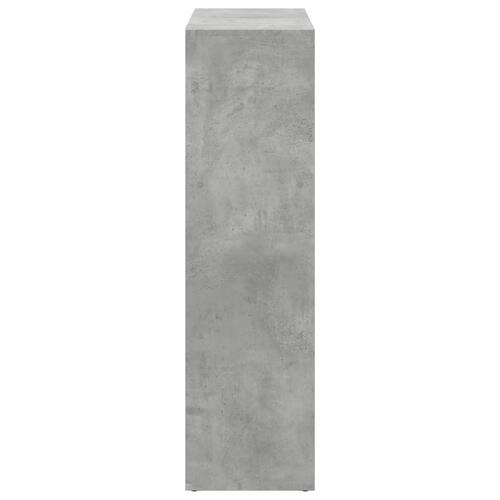 Bogreol/rumdeler 102x29x103,5 cm konstrueret træ betongrå