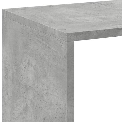 Bogreol/rumdeler 102x29x103,5 cm konstrueret træ betongrå