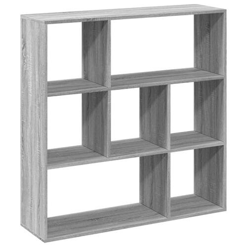 Bogreol/rumdeler 102x29x103,5 cm konstrueret træ grå sonoma-eg