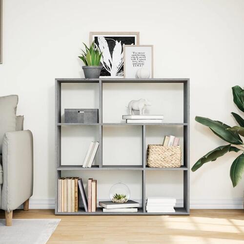 Bogreol/rumdeler 102x29x103,5 cm konstrueret træ grå sonoma-eg