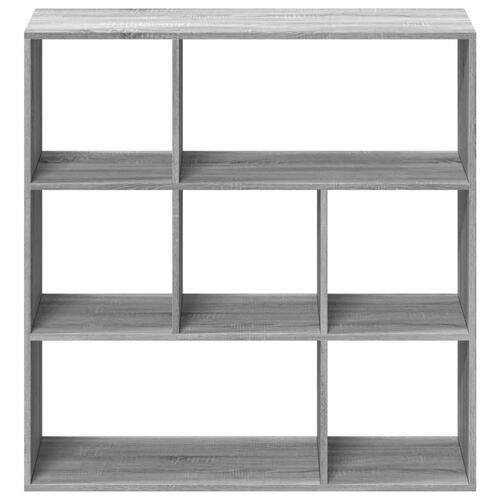 Bogreol/rumdeler 102x29x103,5 cm konstrueret træ grå sonoma-eg