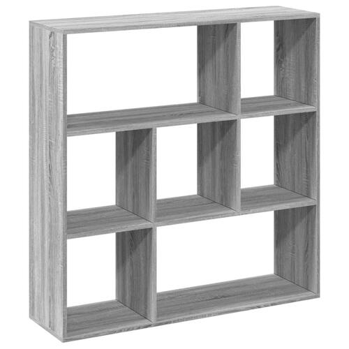 Bogreol/rumdeler 102x29x103,5 cm konstrueret træ grå sonoma-eg