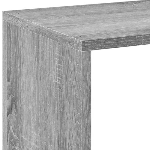 Bogreol/rumdeler 102x29x103,5 cm konstrueret træ grå sonoma-eg