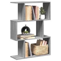 Bogreol/rumdeler 70x24x97 cm 3 niveauer konstrueret træ