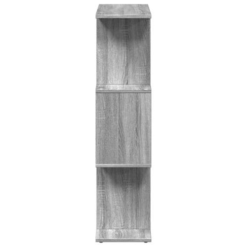 Bogreol/rumdeler 70x24x97 cm 3 niveauer konstrueret træ