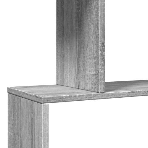 Bogreol/rumdeler 70x24x97 cm 3 niveauer konstrueret træ