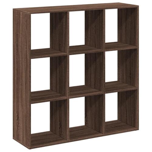 Bogreol/rumdeler 102x29x103,5 cm konstrueret træ brun egetræ