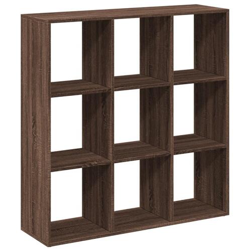 Bogreol/rumdeler 102x29x103,5 cm konstrueret træ brun egetræ