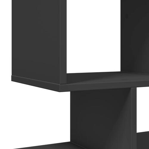 Bogreol/rumdeler 92x29x112 cm konstrueret træ sort