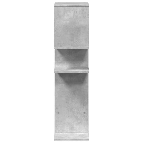 Bogreol/rumdeler 92x29x112 cm konstrueret træ betongrå