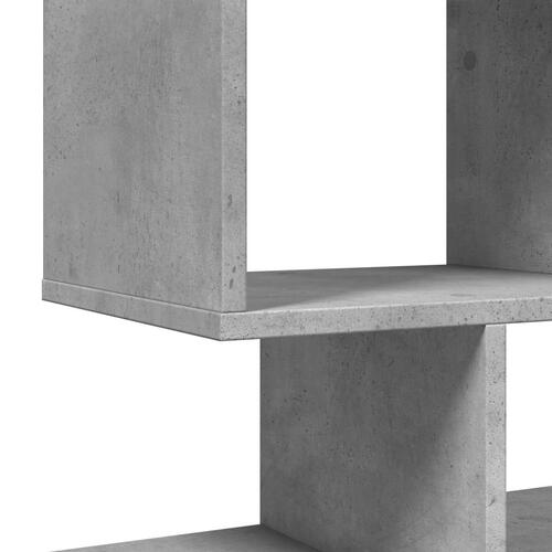 Bogreol/rumdeler 92x29x112 cm konstrueret træ betongrå
