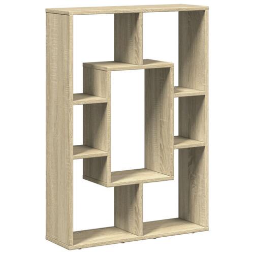 Bogreol 63x20x90 cm konstrueret træ sonoma-eg