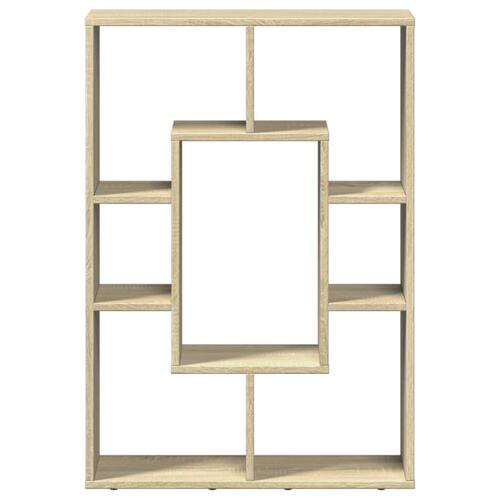 Bogreol 63x20x90 cm konstrueret træ sonoma-eg