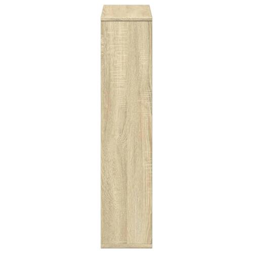 Bogreol 63x20x90 cm konstrueret træ sonoma-eg