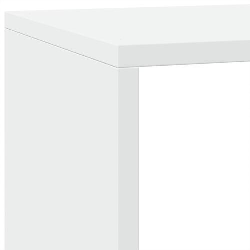 Bogreol/rumdeler 137,5x29x103,5 cm konstrueret træ hvid