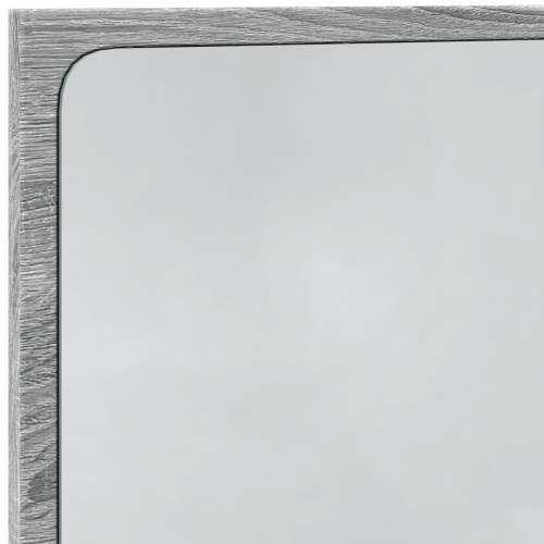 LED-badeværelsesspejl 60 x 8,5 x 38 cm - grå sonoma-eg