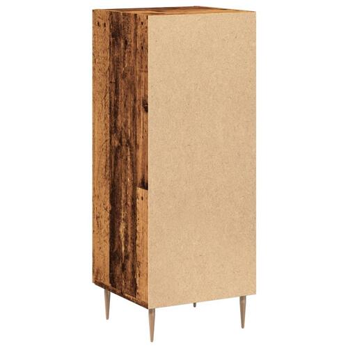 Skab 34,5x34x90 cm konstrueret træ antikt træ
