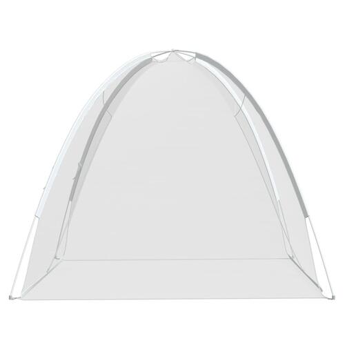 Myggenet med døre 200x120x130 cm trådnet hvid