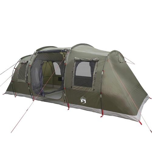 4-personers campingtelt vandafvisende olivengrøn