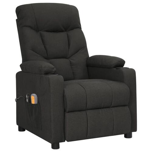 Eldrevet massagestol stof sort