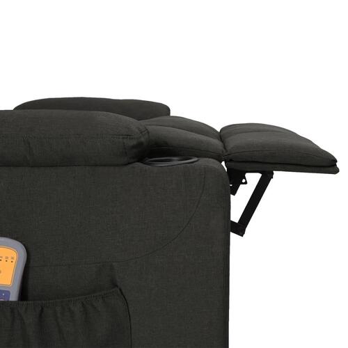 Eldrevet massagestol stof sort