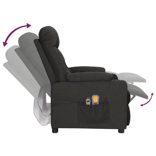 Eldrevet massagestol stof sort