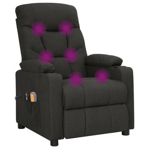 Eldrevet massagestol stof sort