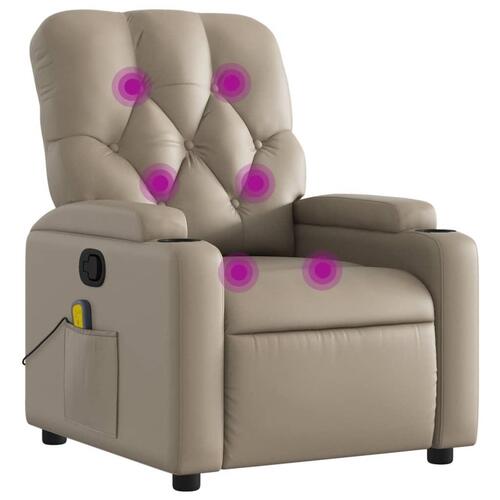 Massagestol kunstlæder cappuccino
