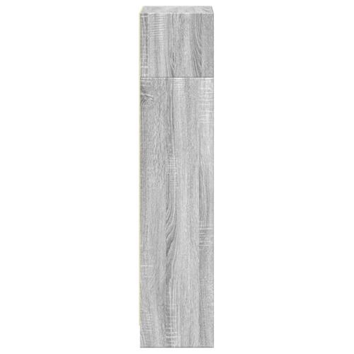 Bogreol 40x24x109 cm konstrueret træ grå sonoma-eg