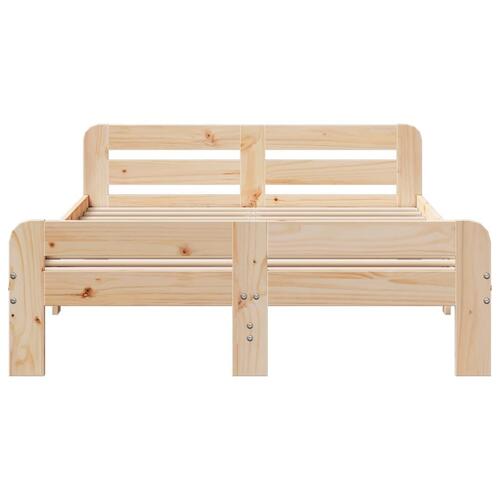 Sengeramme uden madras 120x190 cm massivt fyrretræ