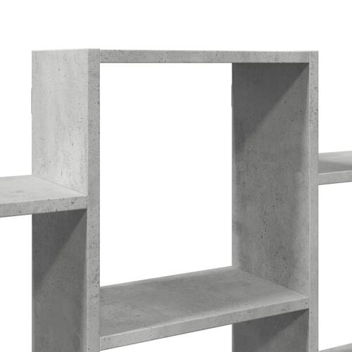Væghylde 159x18x66 cm konstrueret træ betongrå