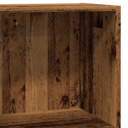 Bogreol 40×24×76 cm - konstrueret træ, antikt træ