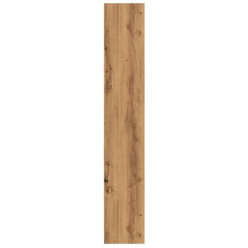 Bogreol 60x24x143 cm konstrueret træ egetræsfarvet