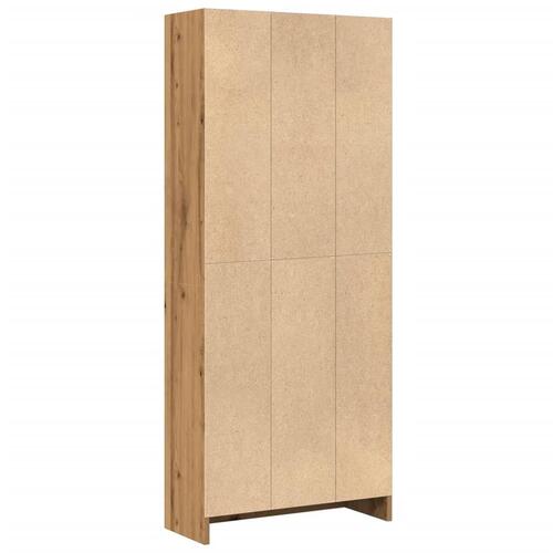 Bogreol 60x24x143 cm konstrueret træ egetræsfarvet