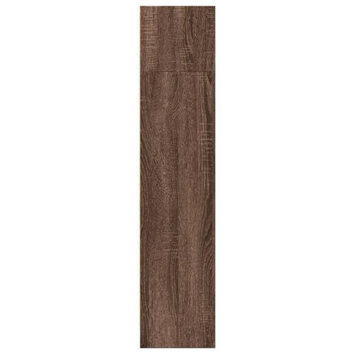Bogreol 80x24x109 cm konstrueret træ brun egetræsfarve