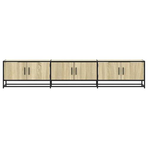 Tv-bord 210x35x41 cm konstrueret træ sonoma-eg