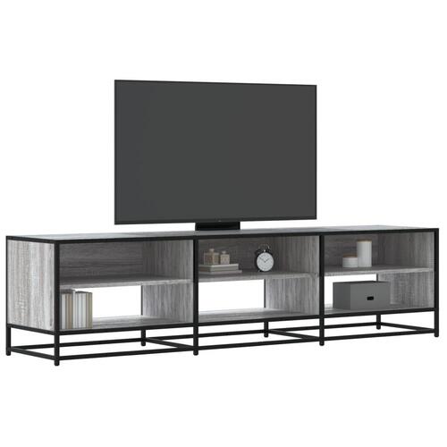 Tv-bord 180x40x46 cm konstrueret træ grå sonoma-eg