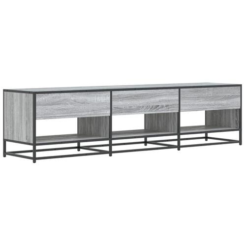 Tv-bord 180x40x46 cm konstrueret træ grå sonoma-eg
