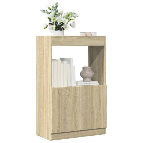 Skab 63x33x100 cm konstrueret træ sonoma-eg